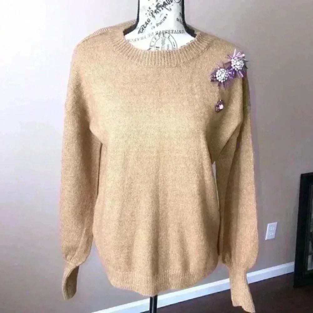 By Design Decorated Acrylic Sweater
